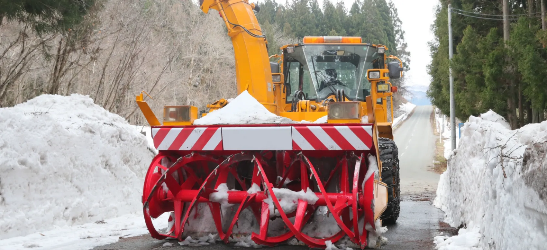 除雪車の活躍する場面
