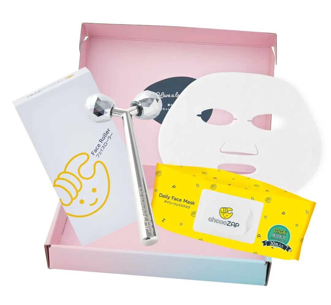 春キット（フェイスローラー・デイリーフェイスマスク）」の使用方法や 