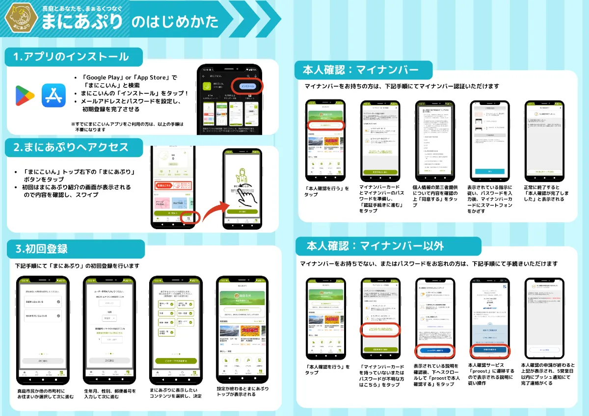 真庭市のスーパーアプリ「まにあぷり」