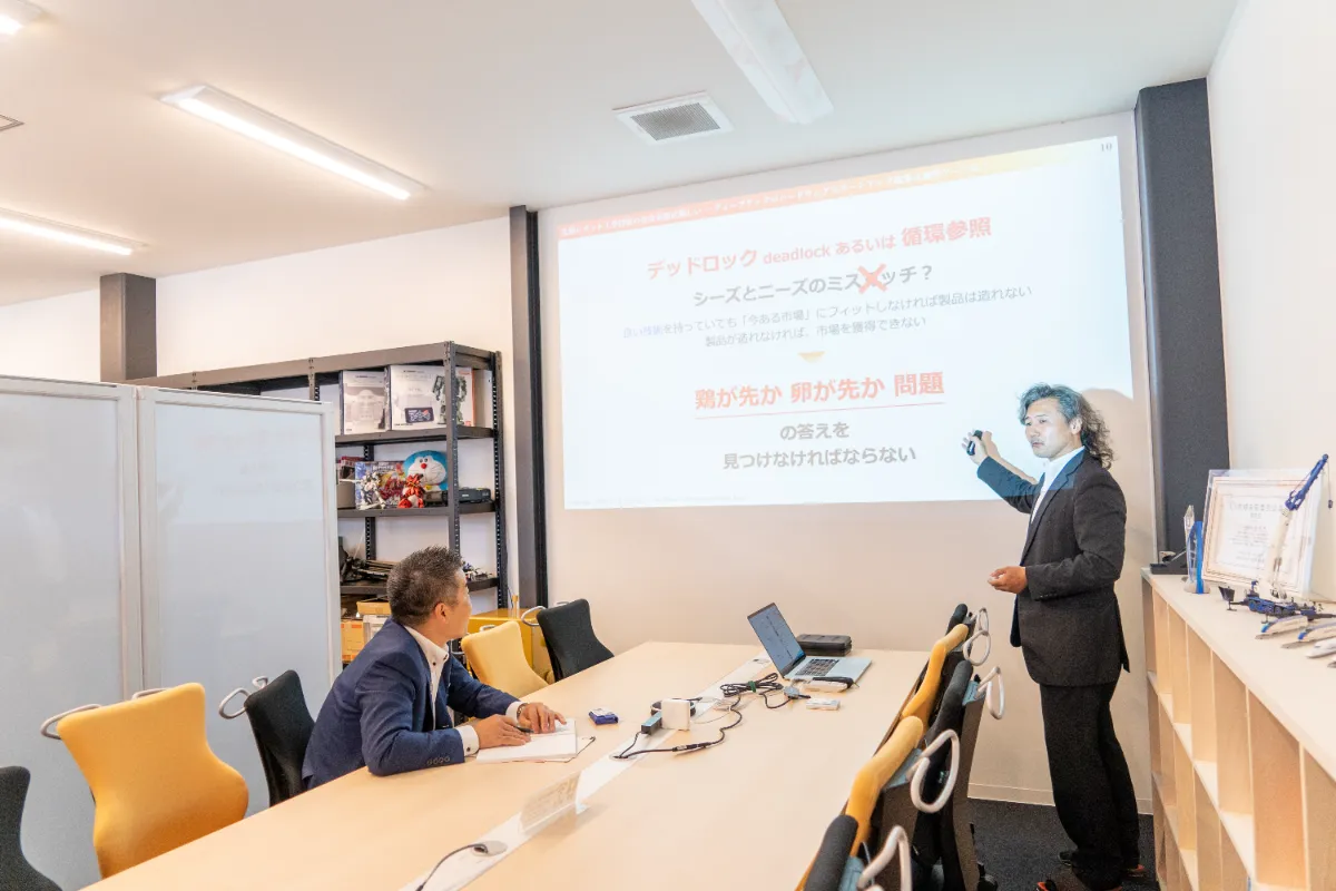 滋賀県を代表するスタートアップ企業として、滋賀県知事 三日月