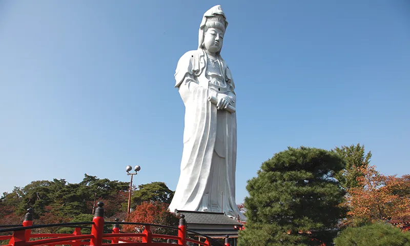 高崎白衣大観音　車椅子