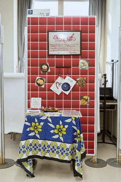 展示の様子_生徒が飾り付けしたパネル