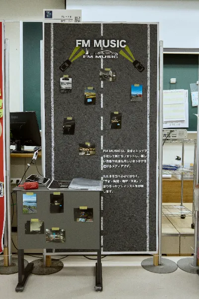 展示の様子_生徒が飾り付けしたパネル