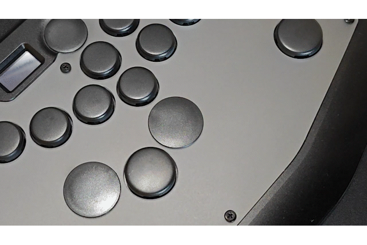 Rush box レバーレス　ボタンスイッチ、ボタンキャップ換装済み Rush box レバーレス ボタン、キャップ換装済み レバーレス