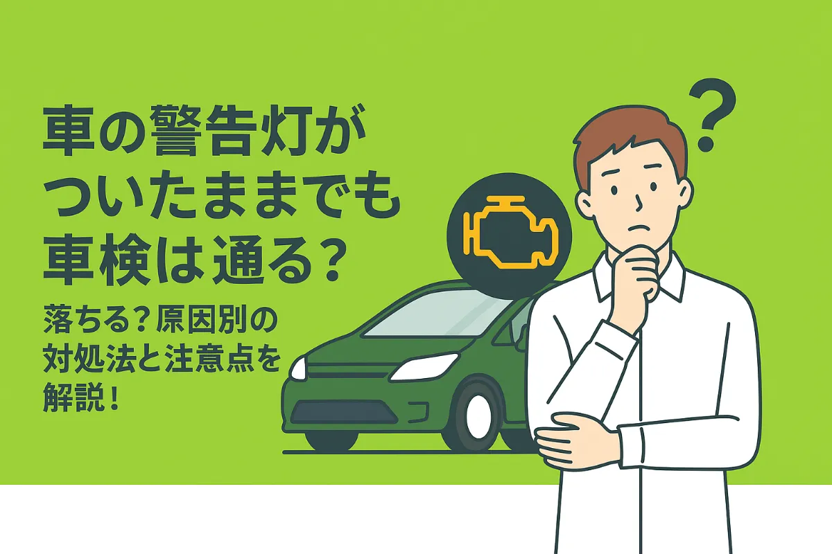 車の警告灯がついたままでも車検は通る?落ちる?原因別の対処法と注意点を解説!