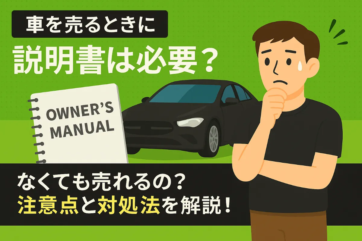 車を売るときに説明書は必要？なくても売れるの？注意点と対処法を解説！ 