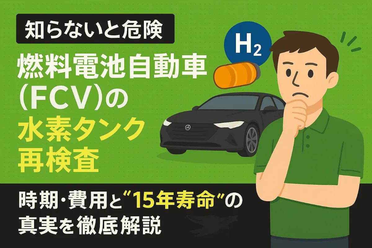 【知らないと危険】燃料電池自動車(FCV)の水素タンク再検査|時期・費用と“15年寿命”の真実を徹底解説