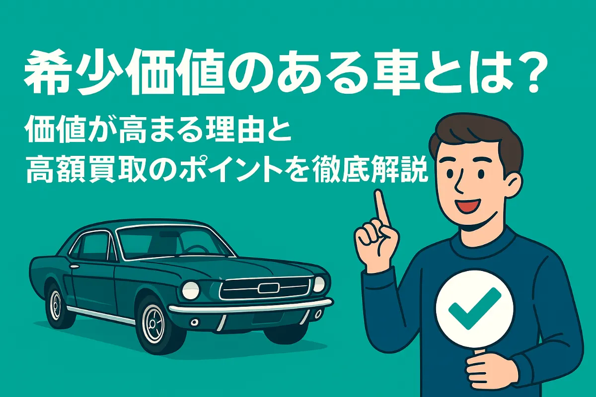 希少価値のある車とは?価値が高まる理由と高額買取のポイントを徹底解説!