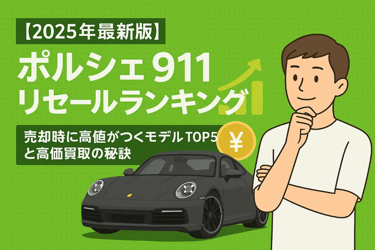 【2025年最新版】ポルシェ911リセールランキング|売却時に高値がつくモデルTOP5と高価買取の秘訣