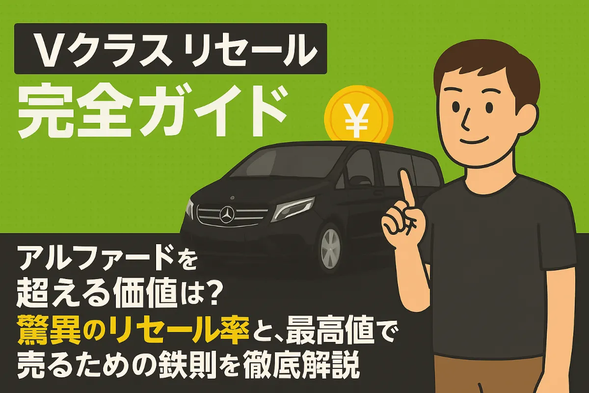 【Vクラス リセール完全ガイド】アルファードを超える価値は?驚異のリセール率と、最高値で売るための鉄則を徹底解説
