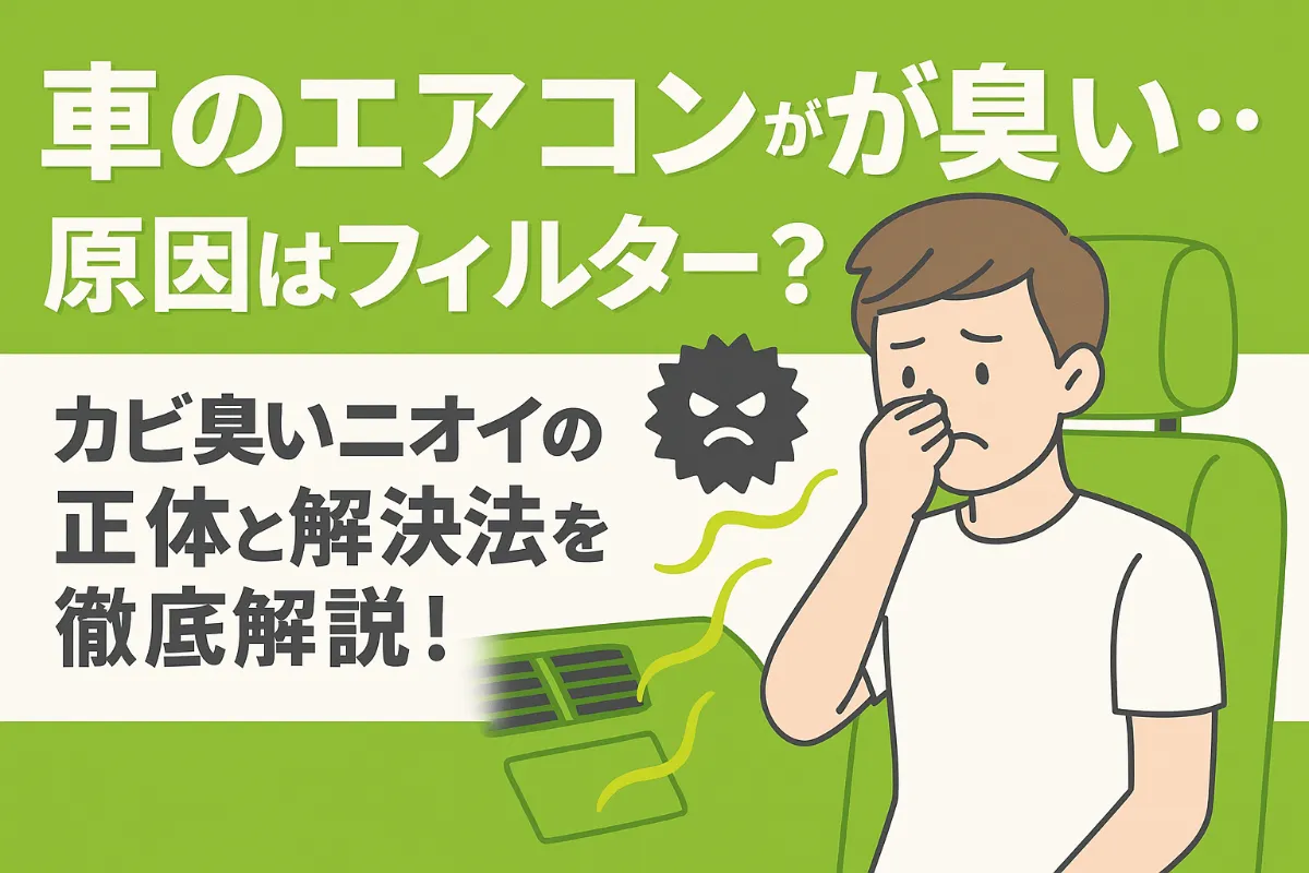 車のエアコンが臭い…原因はフィルター?カビ臭いニオイの正体と解決法を徹底解説!