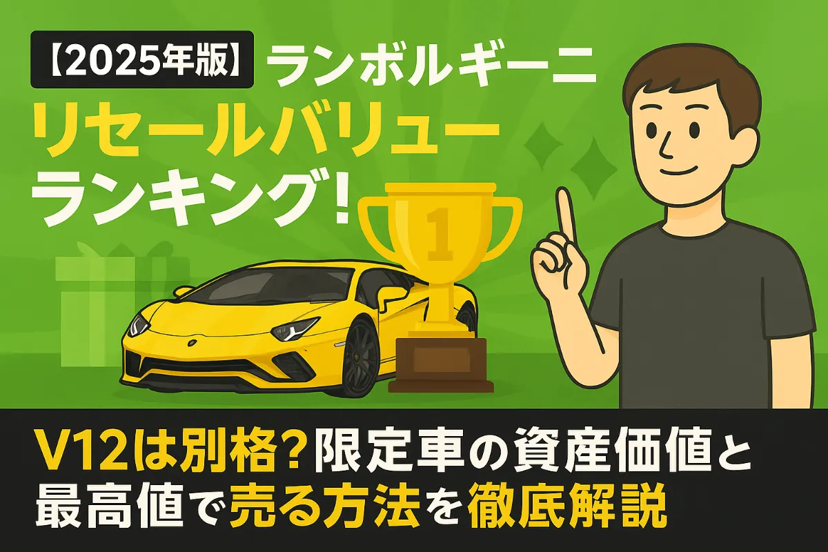 【2025年版】ランボルギーニ リセールバリューランキング!V12は別格?限定車の資産価値と最高値で売る方法を徹底解説