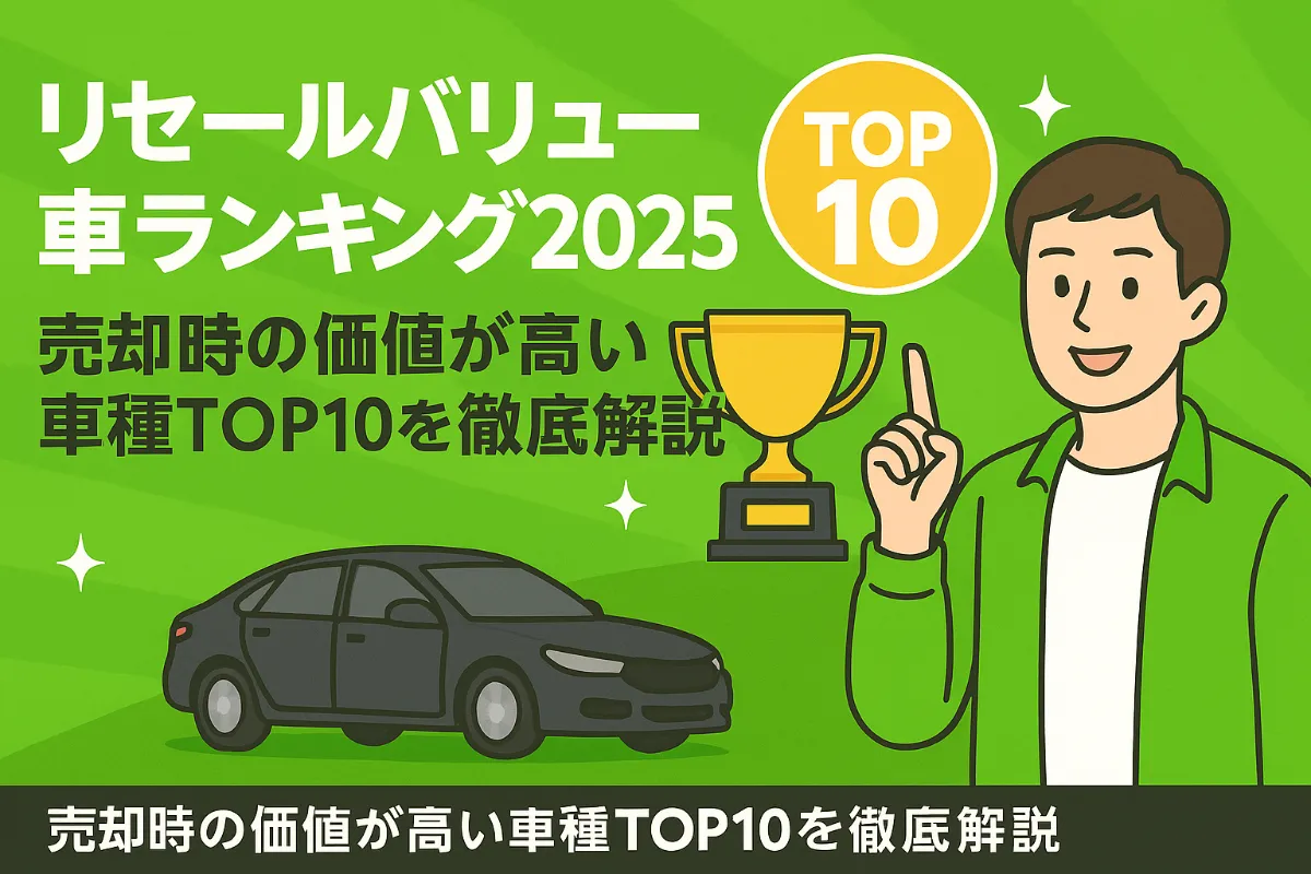 リセールバリュー 車 ランキング2025|売却時の価値が高い車種TOP10を徹底解説