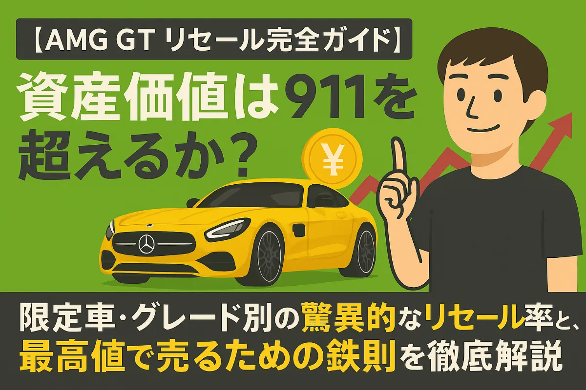 【AMG GT リセール完全ガイド】資産価値は911を超えるか?限定車・グレード別の驚異的なリセール率と、最高値で売るための鉄則