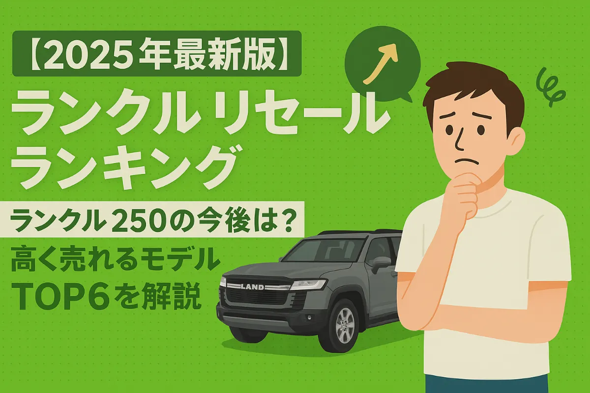 【2025年最新版】ランクル リセールランキング|ランクル250の今後は?高く売れるモデルTOP6を解説!