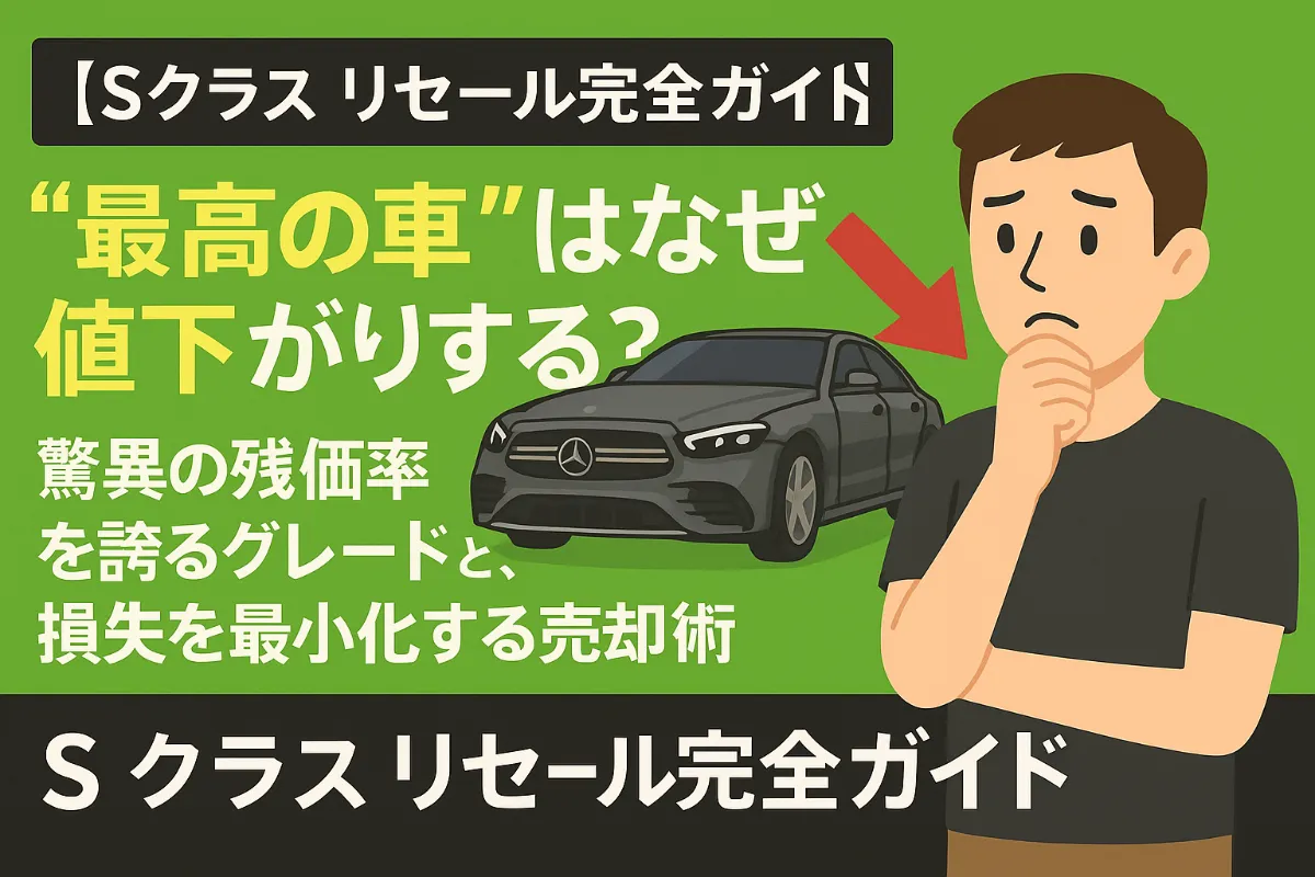 【Sクラス リセール完全ガイド】“最高の車”はなぜ値下がりする?驚異の残価率を誇るグレードと、損失を最小化する売却術