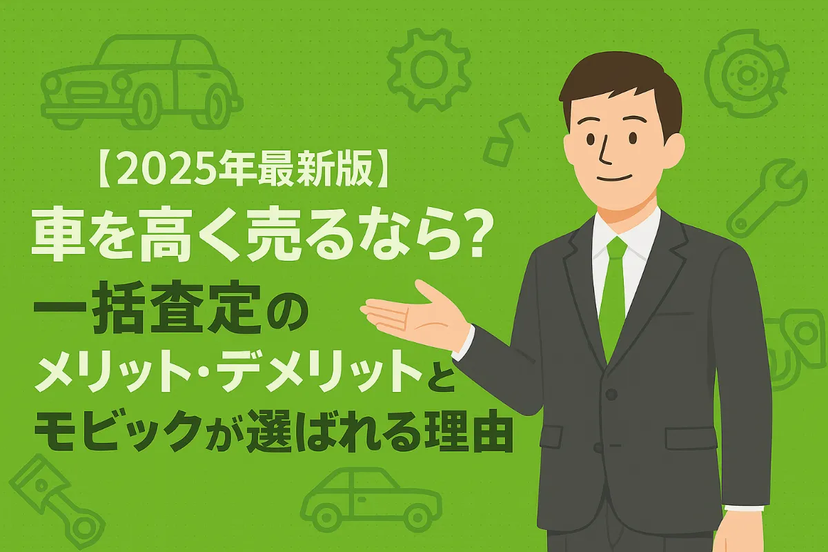 【2025年最新版】車を高く売るなら?一括査定のメリット・デメリットとモビックが選ばれる理由