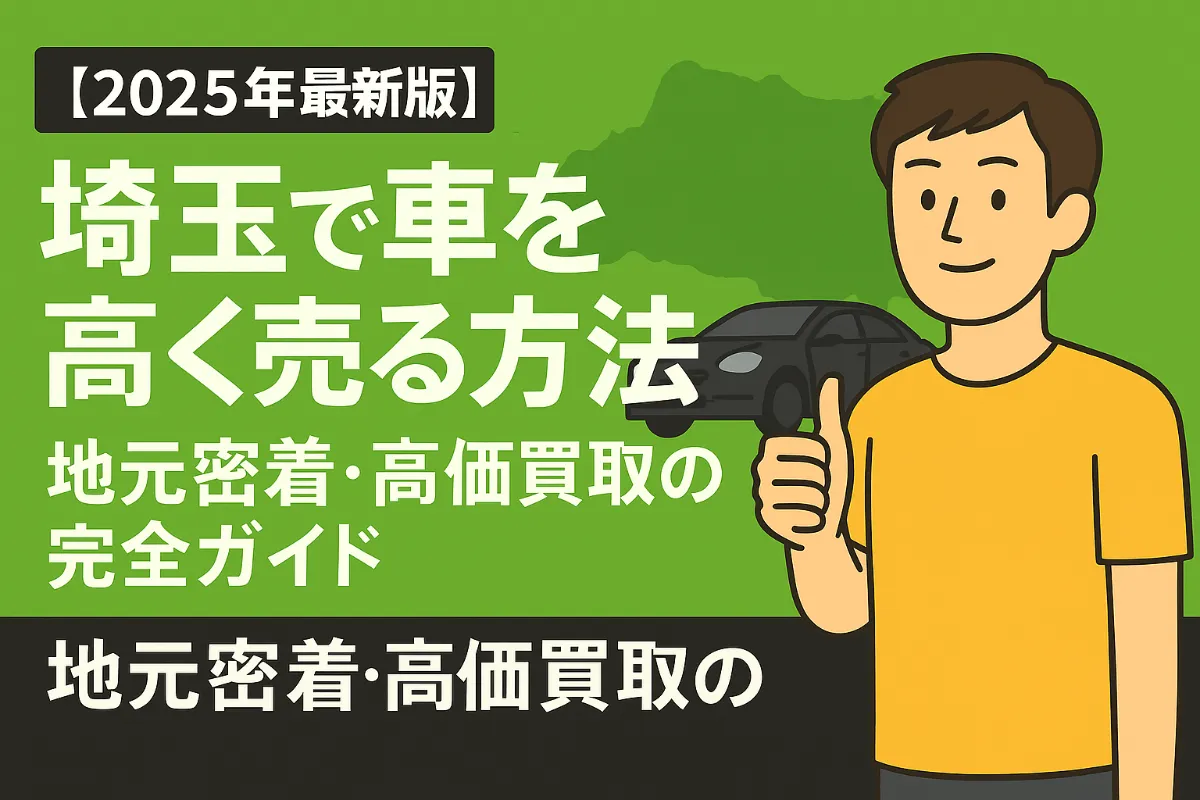 【2025年最新版】埼玉で車を高く売る方法とは?地元密着・高価買取の完全ガイド