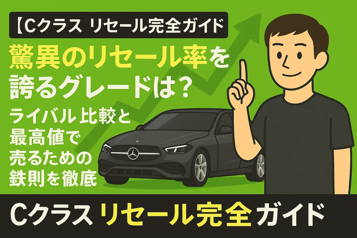 【Cクラス リセール完全ガイド】驚異のリセール率を誇るグレードは?ライバル比較と最高値で売るための鉄則を徹底解説