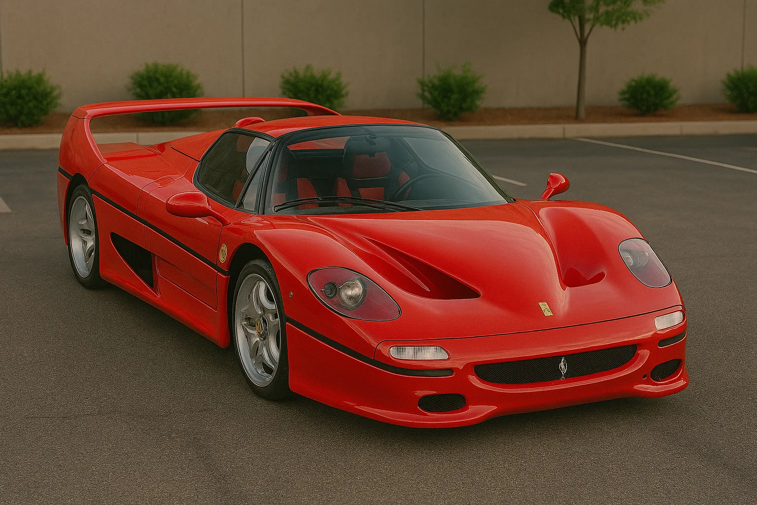 赤色のフェラーリF50