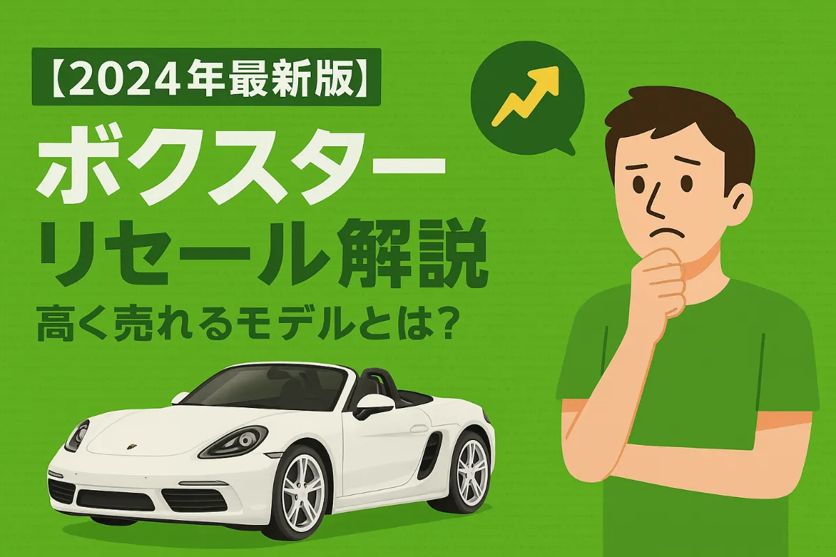 【2025年最新版】ポルシェ・ボクスターのリセールバリュー徹底解説|高く売れる年式・グレード・売却方法まで完全網羅