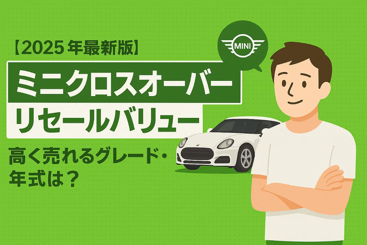 【2025年最新版】MINIクロスオーバー（Countryman）のリセールバリュー徹底解説｜高く売れるグレード・年式は？