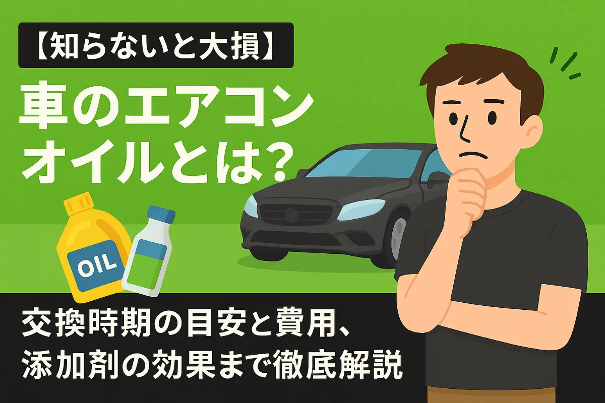 【知らないと大損】車のエアコンオイルとは?交換時期の目安と費用、添加剤の効果まで徹底解説