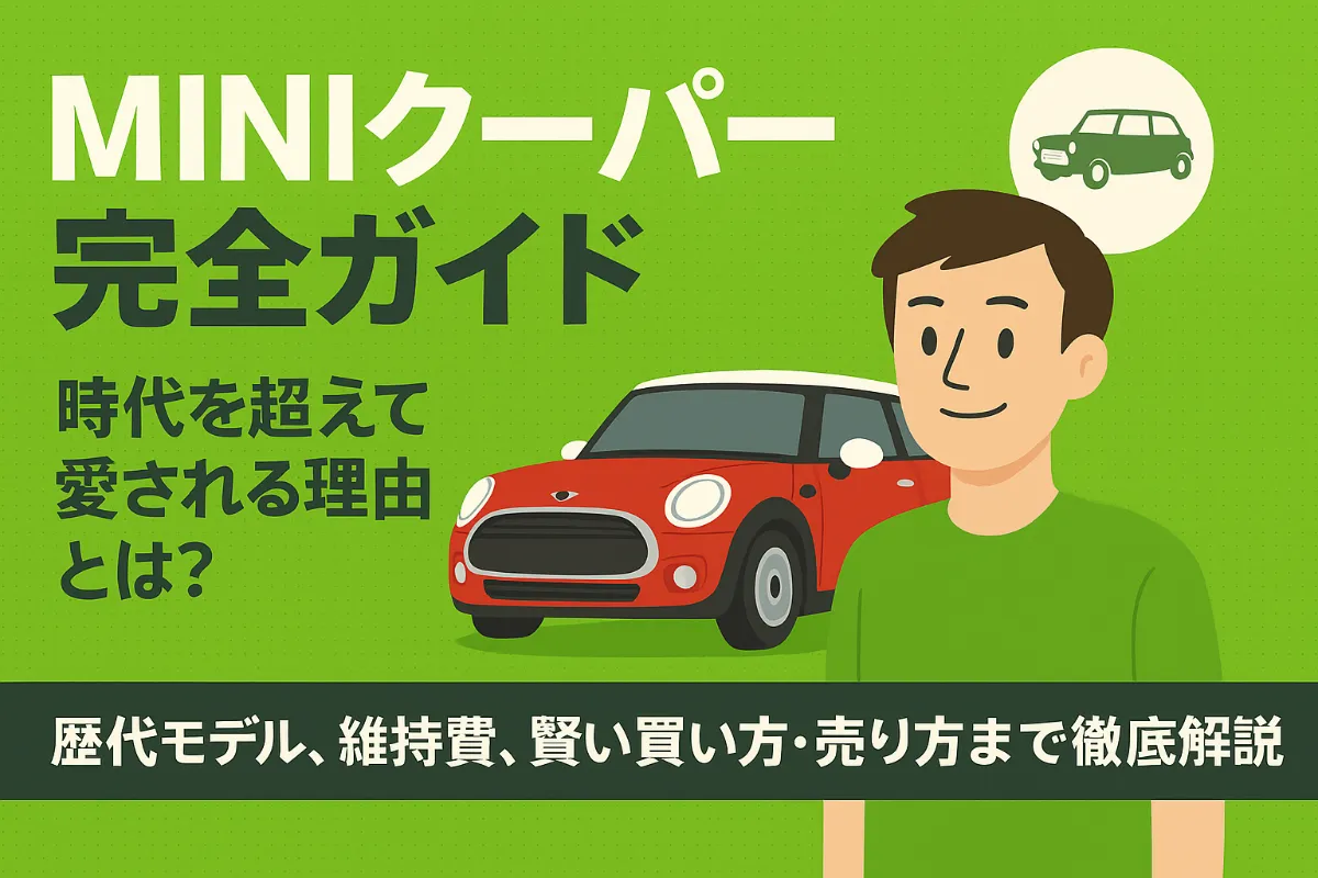 【MINI クーパー完全ガイド】時代を超えて愛される理由とは?歴代モデル、維持費、賢い買い方・売り方まで徹底解説