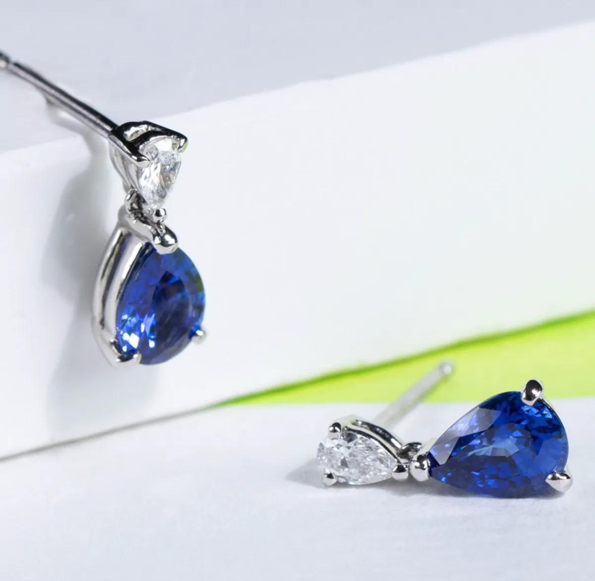 オーダー】サファイアピアス オーダー】サファイアピアス