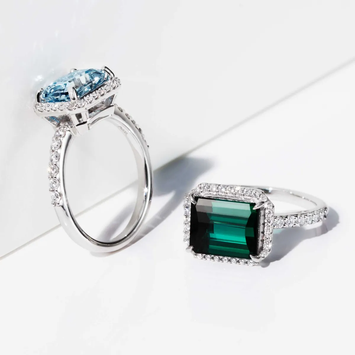 エメラルドカットダイヤで作るKAJITAオーダージュエリー｜リング