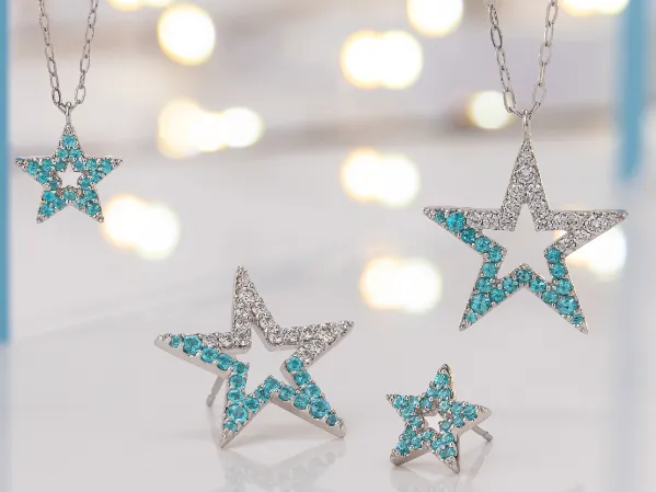 リリース】「STAR」コレクションにパライバトルマリンのピアスと