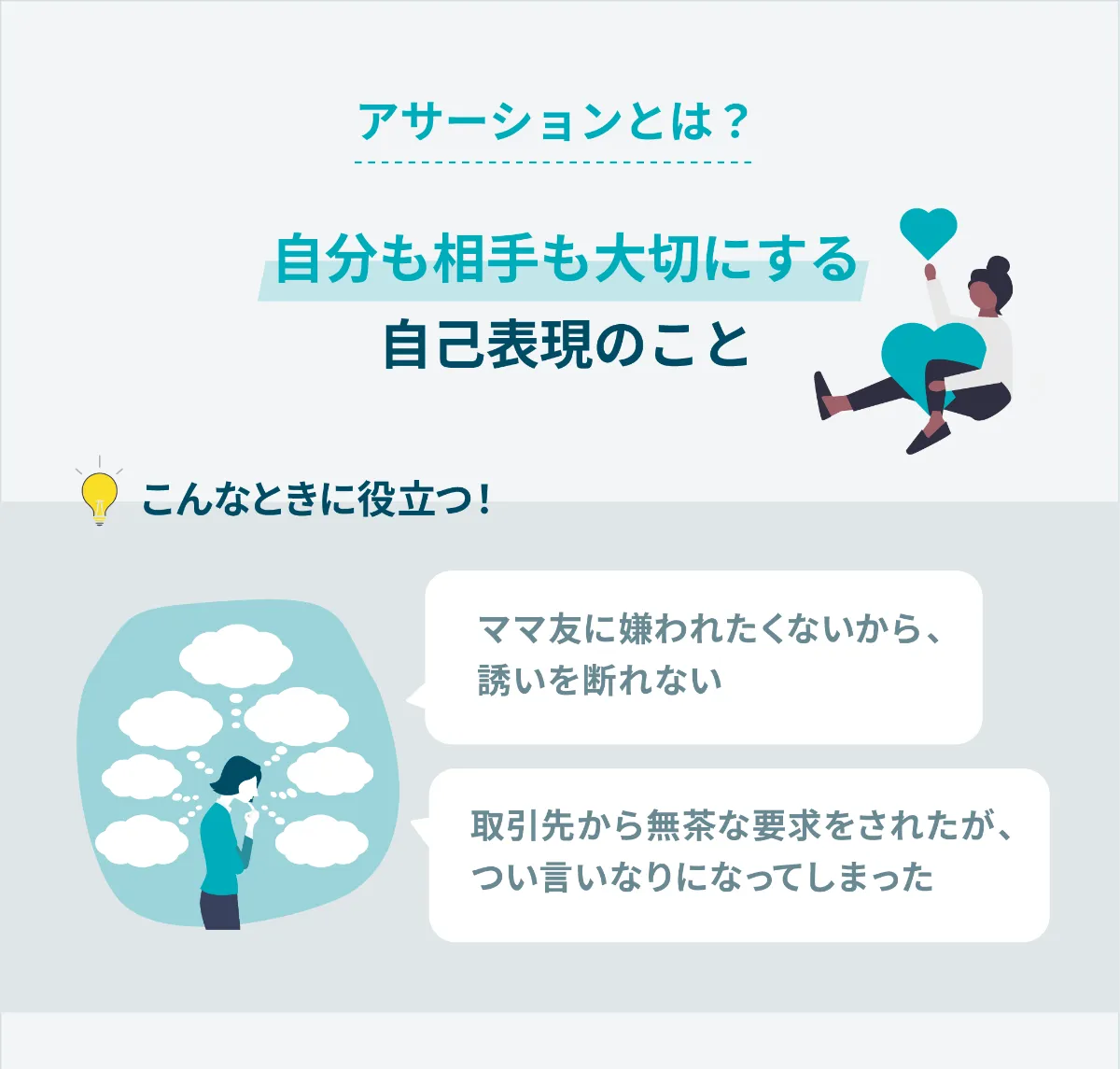 自分の気持ちをわかりやすく伝える編 〜アサーション＜自己表現 