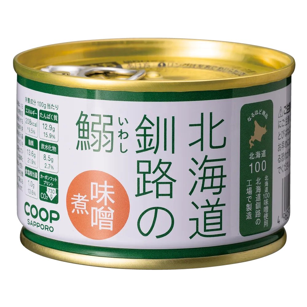 国産いわし缶　72缶-　釧路のいわし　味噌煮