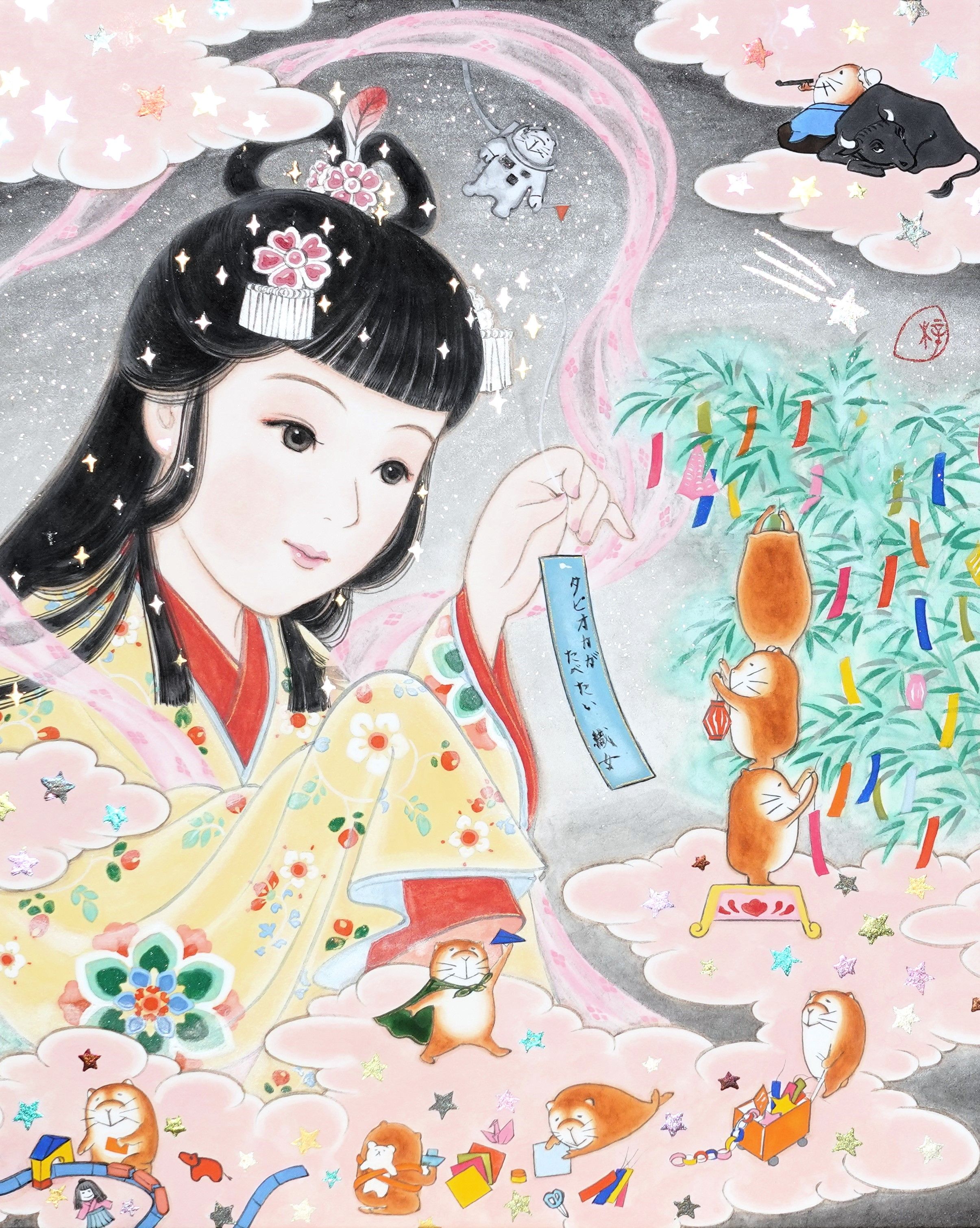 ◉非売品◉絵師・田代 卓・イラスト展覧会◉等身大〓大判ポスター・2枚セット◉美品 作品紹介（田代卓）｜田代卓事務所