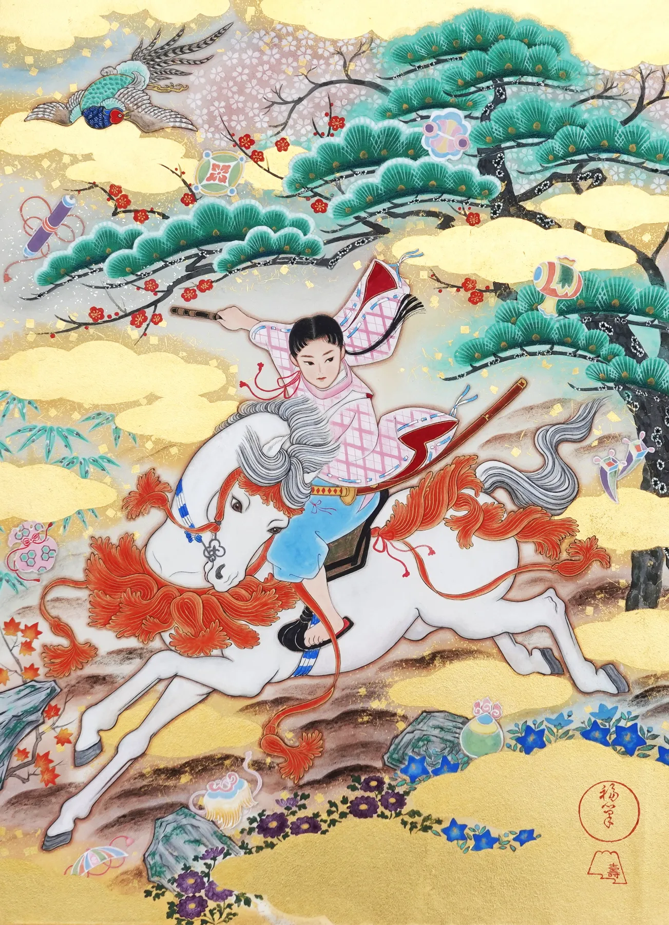 中沢 梓 大和絵展 ～Treasure ship～ | 大和絵師 中沢梓 | オーダー