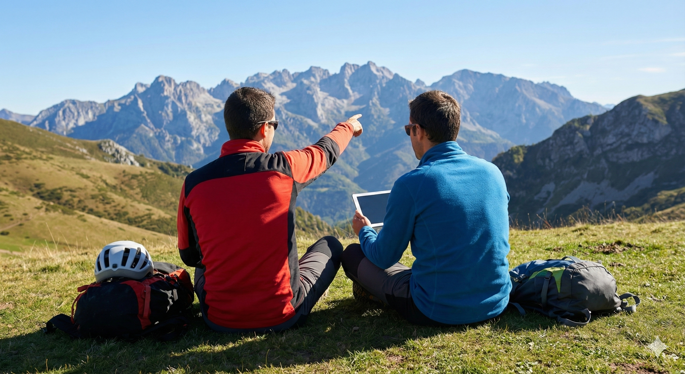 目標を目指す登山者 - 身体づくりは山登りに似ています