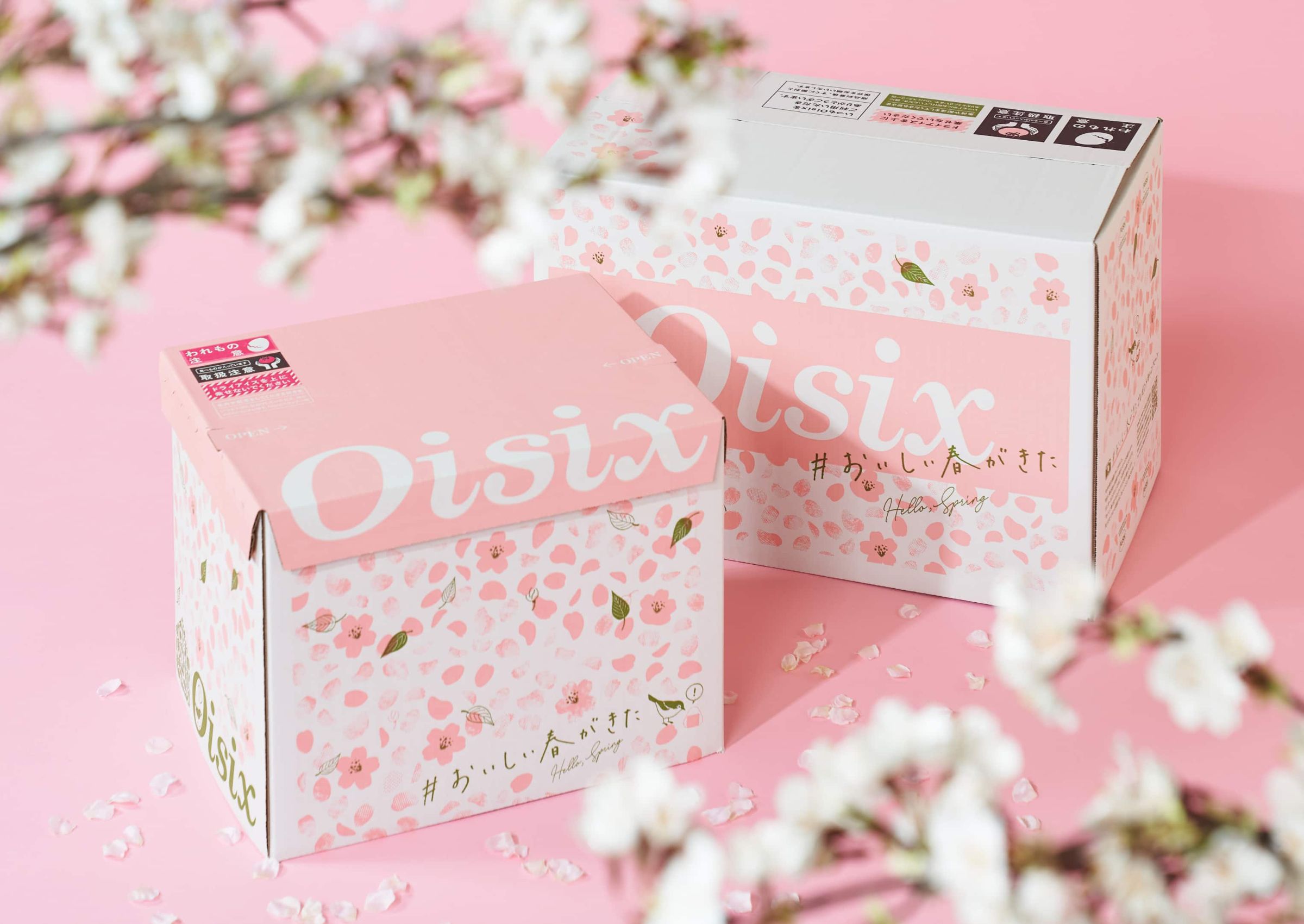 桜ダンボール |Oisix Design Museum 桜ダンボール |Oisix Design Museum