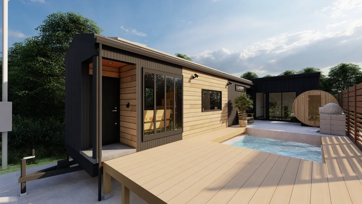 サウナのある高級感のある住まい