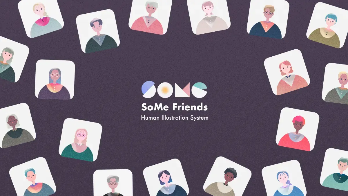 Figmaプラグイン「SoMe Friends」のサムネイル