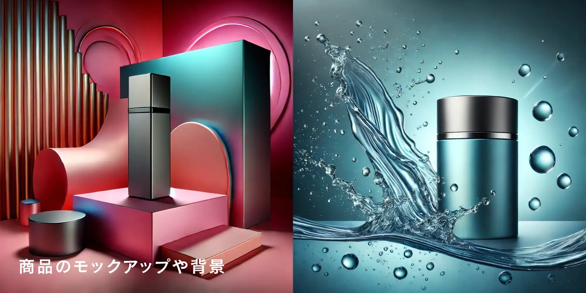 生成AIで作った商品のモックアップ