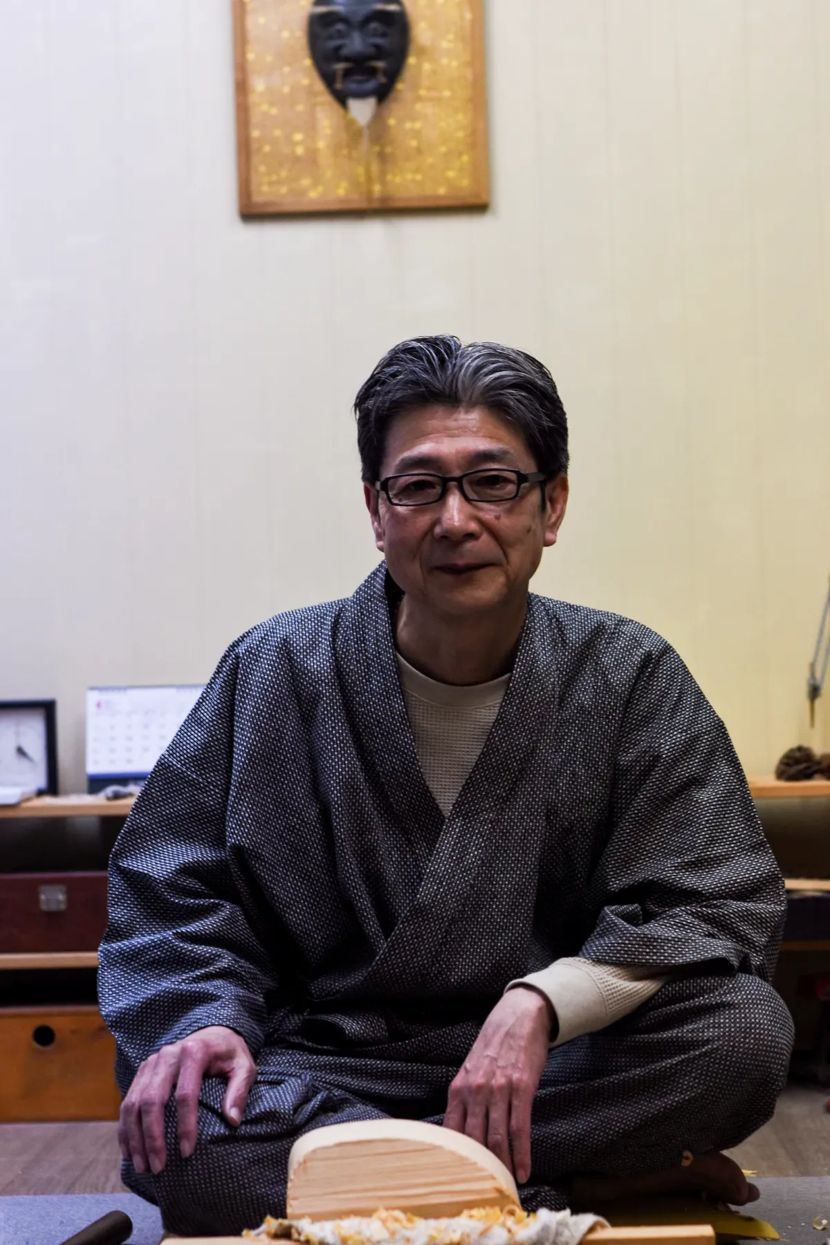 手彫り能面「大飛出」 人間国宝 長澤氏春 弟子 Yahoo