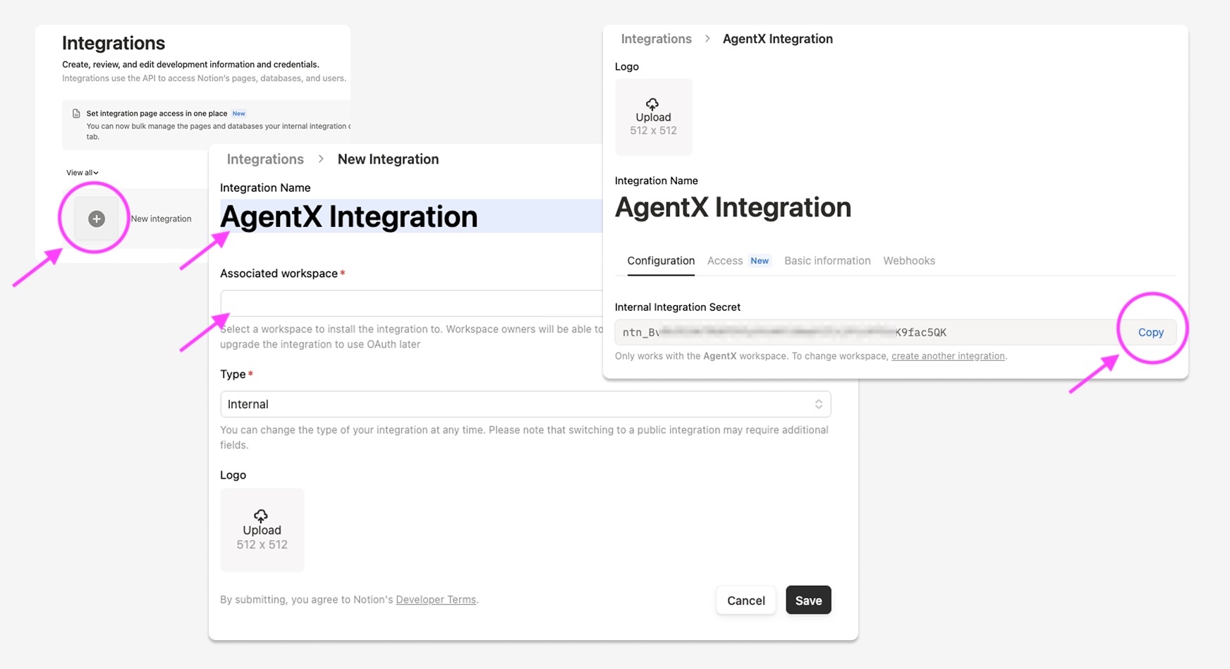 image 4 - Create Notion API token