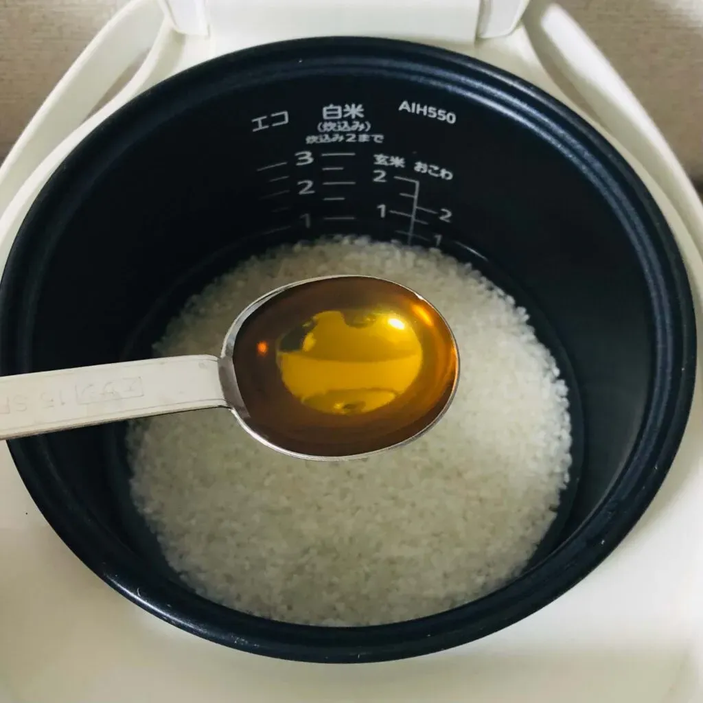 とうもろこしごはんの調理工程