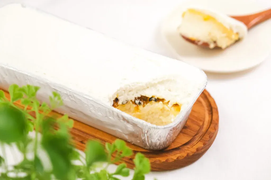 スナックミーの商品『レアチーズケーキ パッションフルーツ』