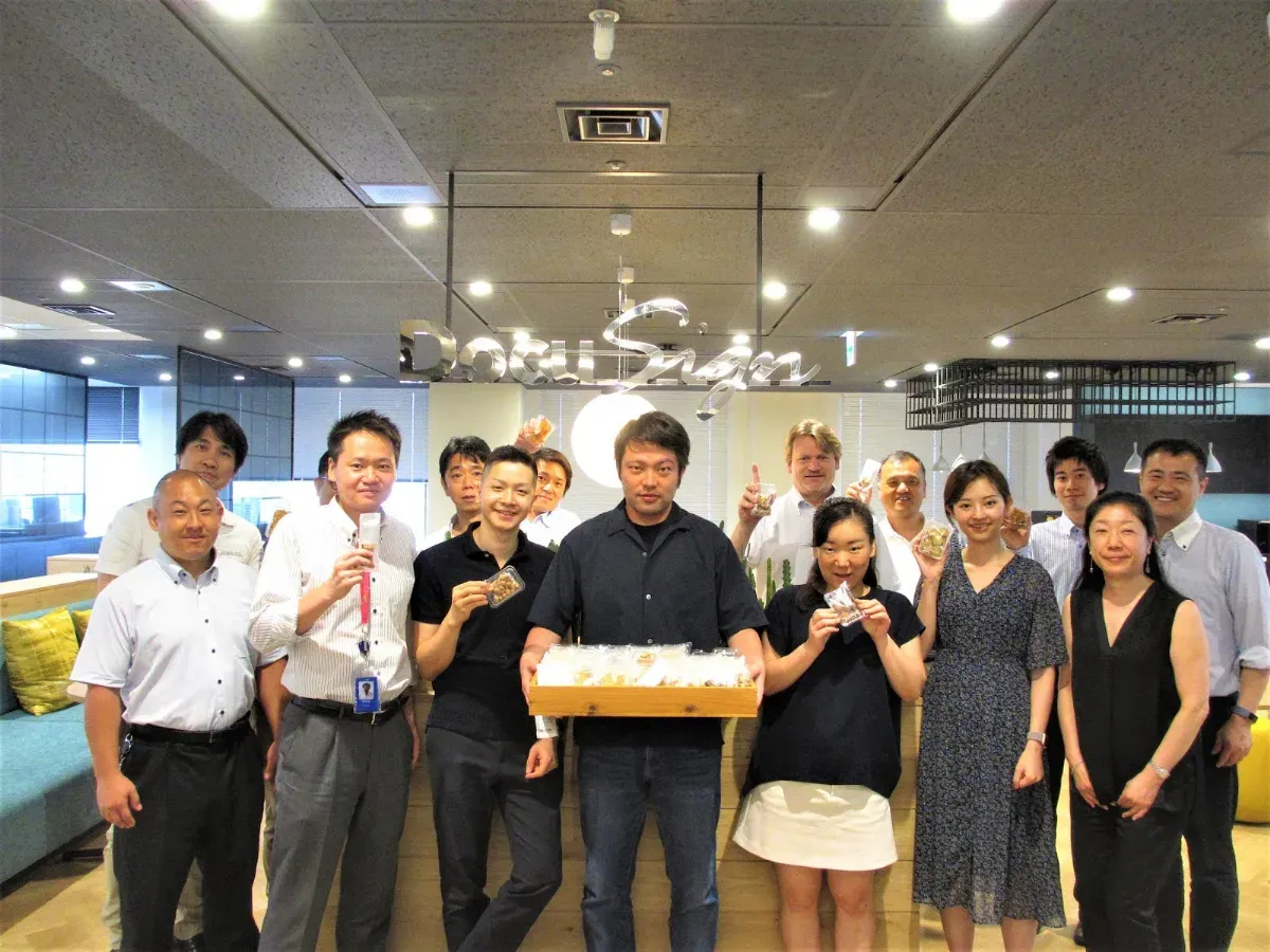 ドキュサイン・ジャパン株式会社担当者さまの取材風景