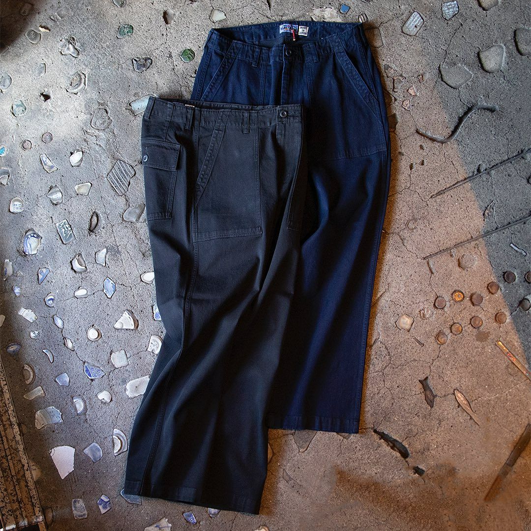 Cotton Tencel Twill Fatigue Pants - BLUE BLUE JAPAN Cotton Tencel Twill Fatigue Pants - BLUE BLUE JAPAN