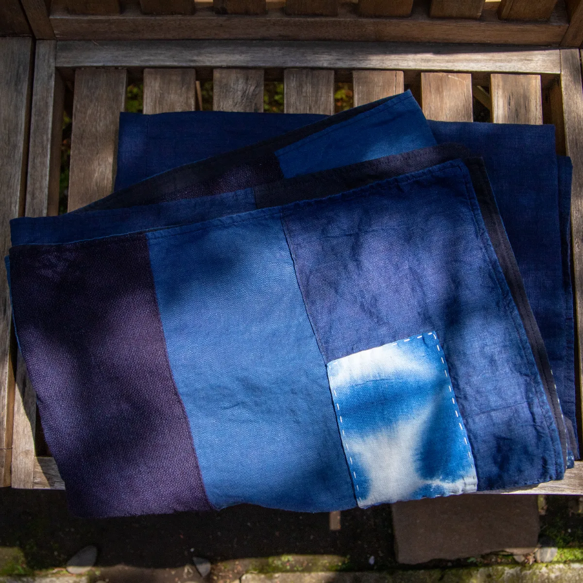 インディゴリネン テザシブランケット - BLUE BLUE JAPAN | ブルー