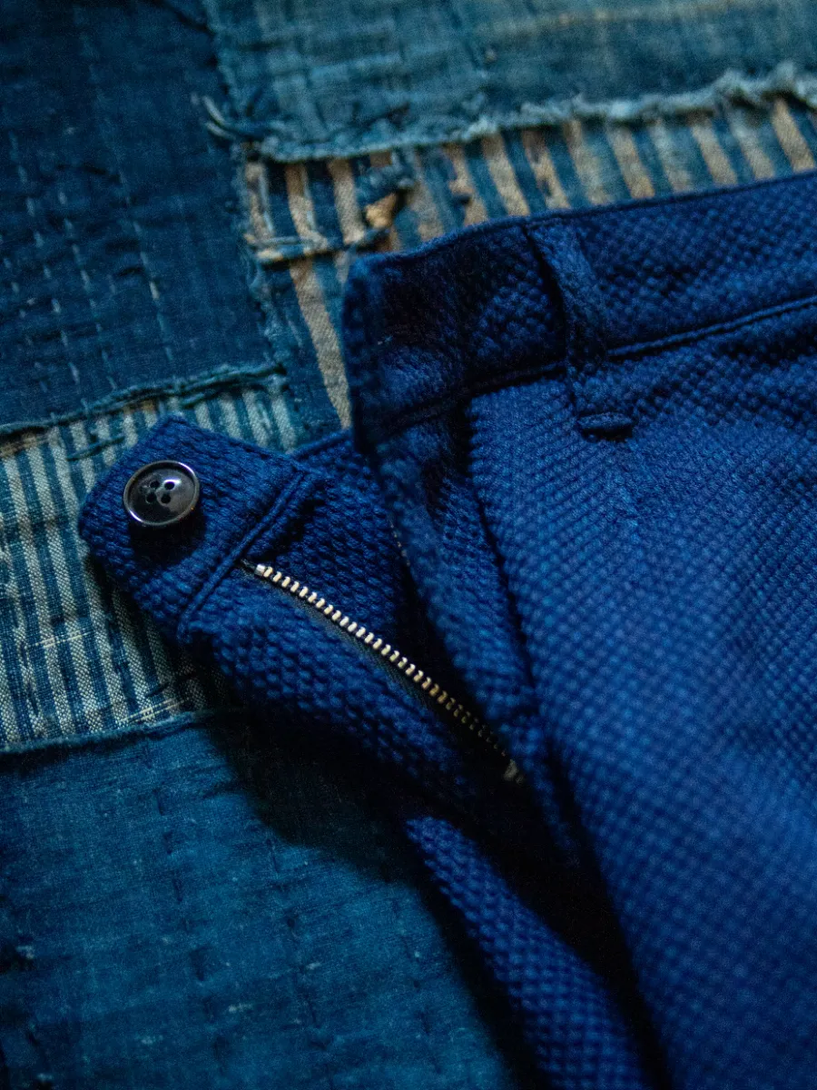 Kazezome Sashiko Shorts - BLUE BLUE JAPAN