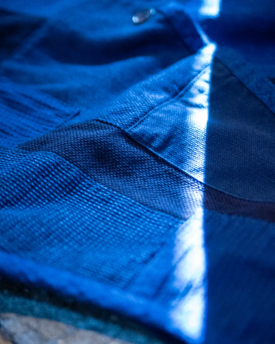 BLUE BLUE インディゴ 本藍 刺し子 ホンアイサシコ 段返り ジャケット BLUE BLUE インディゴ 本藍 刺し子 ホンアイサシコ 段返り ジャケット