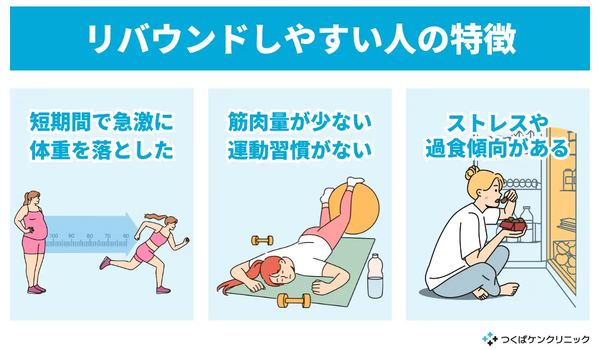 GLP-1ダイエット後にリバウンドするのはなぜ？防ぐ方法と注意点を解説